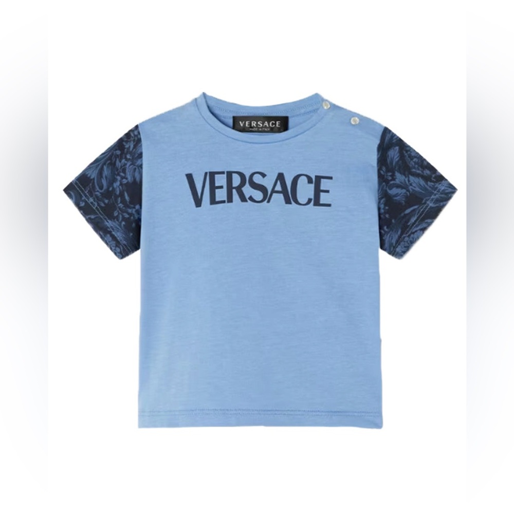 VERSACE Baby 5 soft cotton blue t-shirt